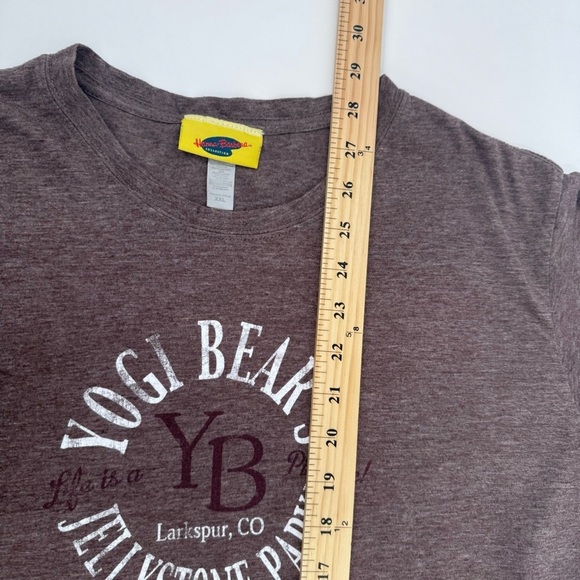 Hanna Barbera T Shirt Men XL Heather Brown Yogi Bear Jellystone Short Sleeve - Picture 8 of 8